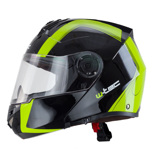 Мотоциклетный шлем W-TEC Vexamo – черно-зеленый/L (59-60)