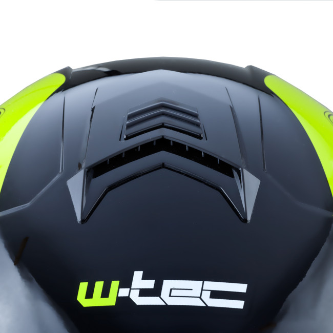 Мотоциклетный шлем W-TEC Vexamo – черно-зеленый/L (59-60)