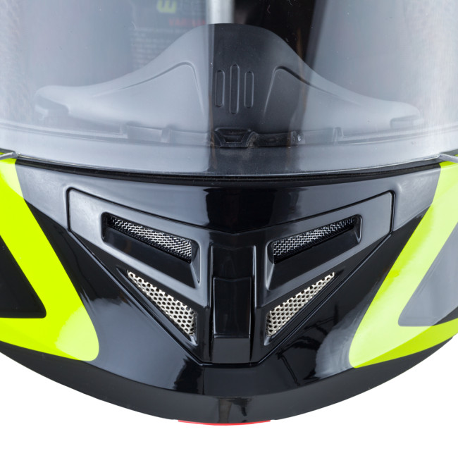 Мотоциклетный шлем W-TEC Vexamo – черно-зеленый/L (59-60)