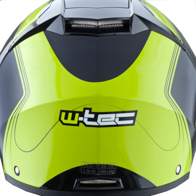 Мотоциклетный шлем W-TEC Vexamo – черно-зеленый/L (59-60)