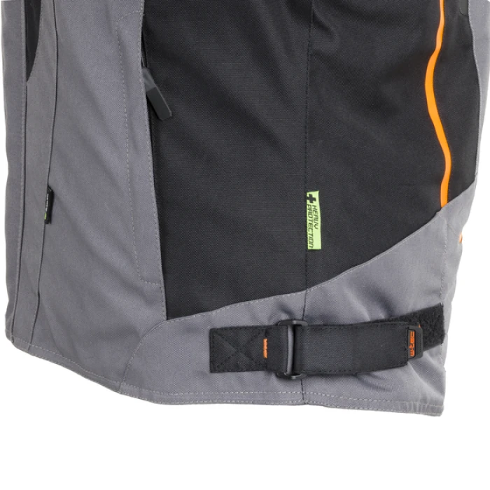 Мужская мото-куртка W-TEC Brandon – размер S, черно-серо-оранжевая.