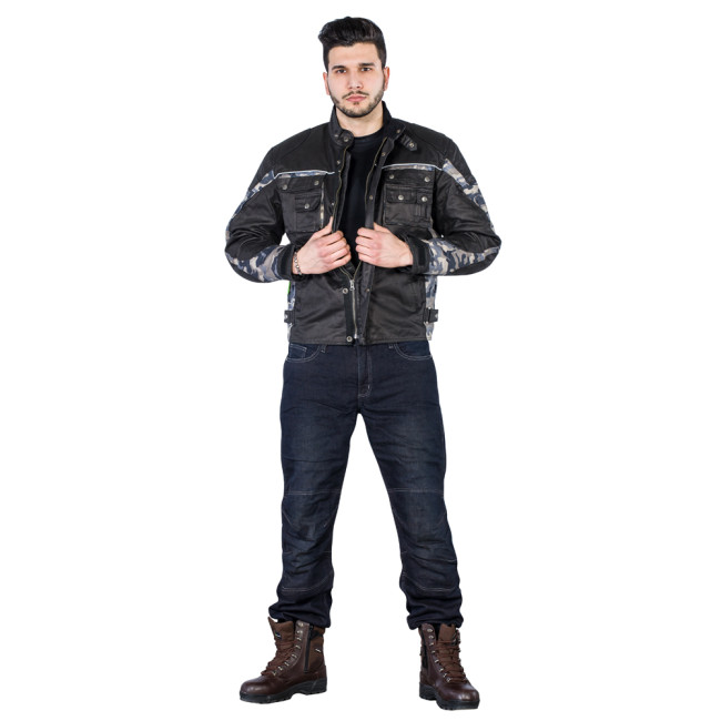 Мужские мотоджинсы W-TEC Pawted – темно-синие/4XL
