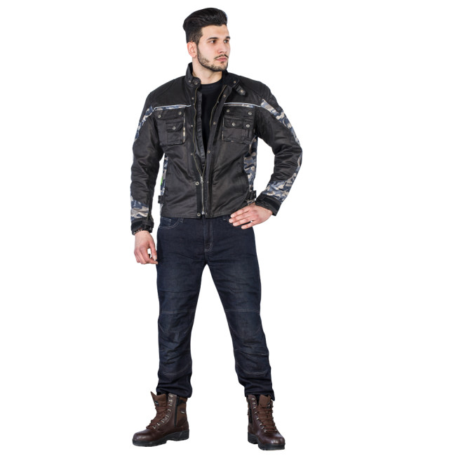 Мужские мотоджинсы W-TEC Pawted – темно-синие/4XL