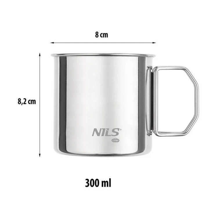 Набор чашек из нержавеющей стали NILS CAMP NC1762