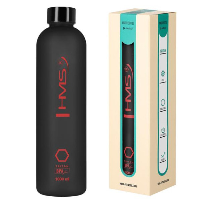 Пляшка для води спортивна HMS NCD61 1000 мл, чорна