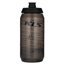 Прозора пляшка KELLYS HUMBING 0,55 л - чорна