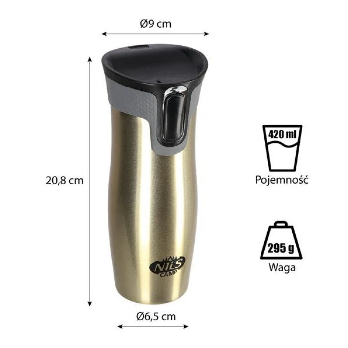 Термочашка NILS CAMP NCC03 золотая
