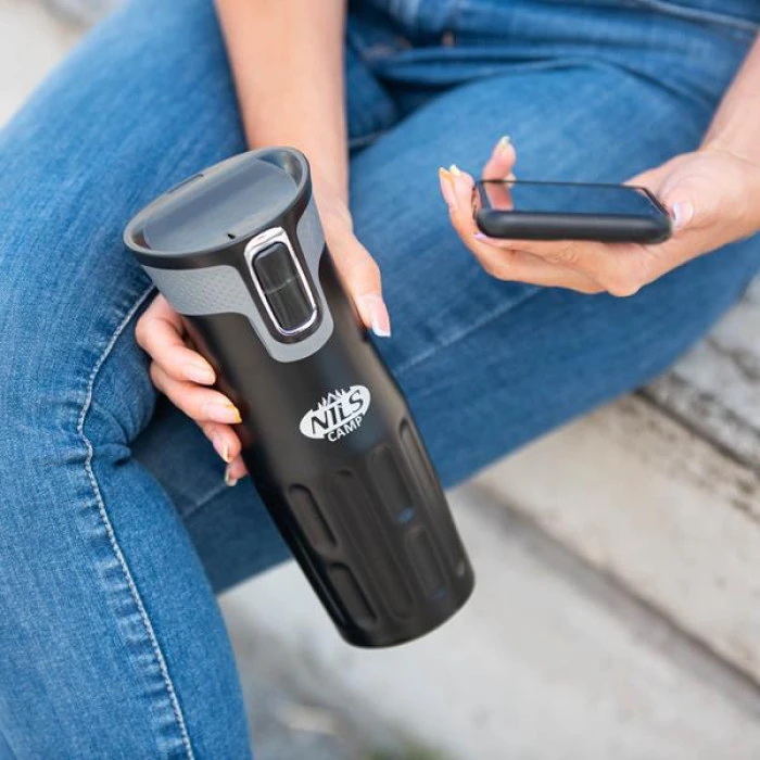 Термочашка NILS CAMP NCC06 420 мл, чорна