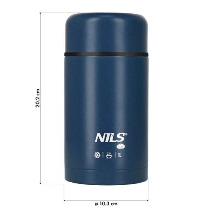 Термос для обіду NILS CAMP NC3802 1 л, синій