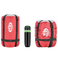 Спальный мешок размер L NILS CAMP NC2008 бордово-серый