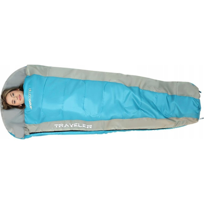 СПАЛЬНЫЙ мешок TRAVELER 210X80/50CM BLUE GREY ENERO CAMP