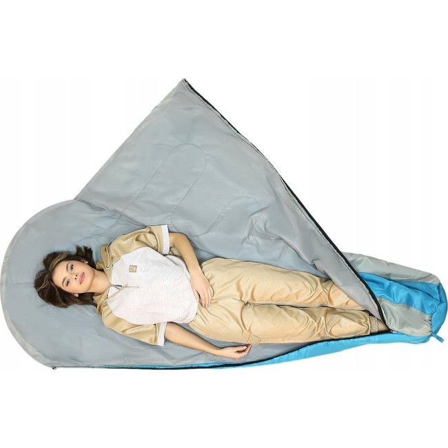 СПАЛЬНЫЙ мешок TRAVELER 210X80/50CM BLUE GREY ENERO CAMP