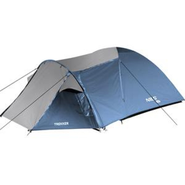 Кемпинговая палатка NILS CAMP NC6012 TREKKER серо-голубая