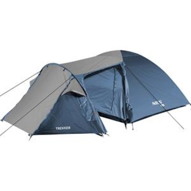 Кемпинговая палатка NILS CAMP NC6012 TREKKER серо-голубая