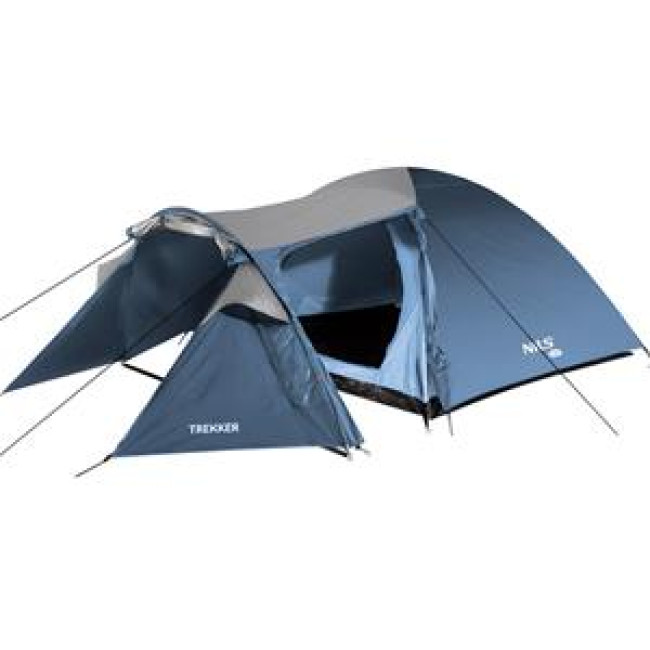 Кемпинговая палатка NILS CAMP NC6012 TREKKER серо-голубая