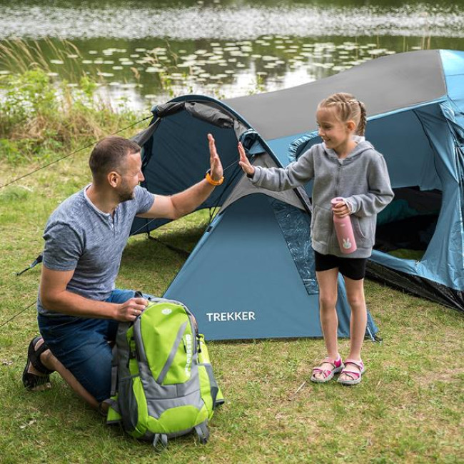 Кемпинговая палатка NILS CAMP NC6012 TREKKER серо-голубая