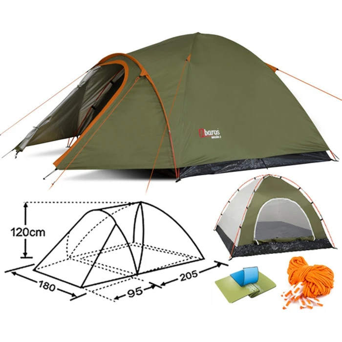 Палатка туристическая Abarqs 4-местная AbarQs MALWA-4B Oliwka