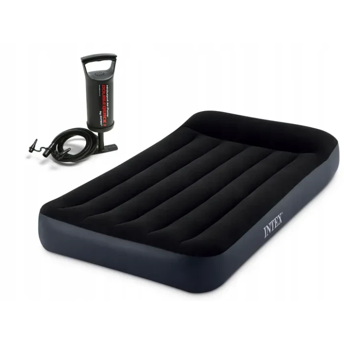 Надувной матрас INTEX 64141 с насосом 191 х 99 х 25 см, черный