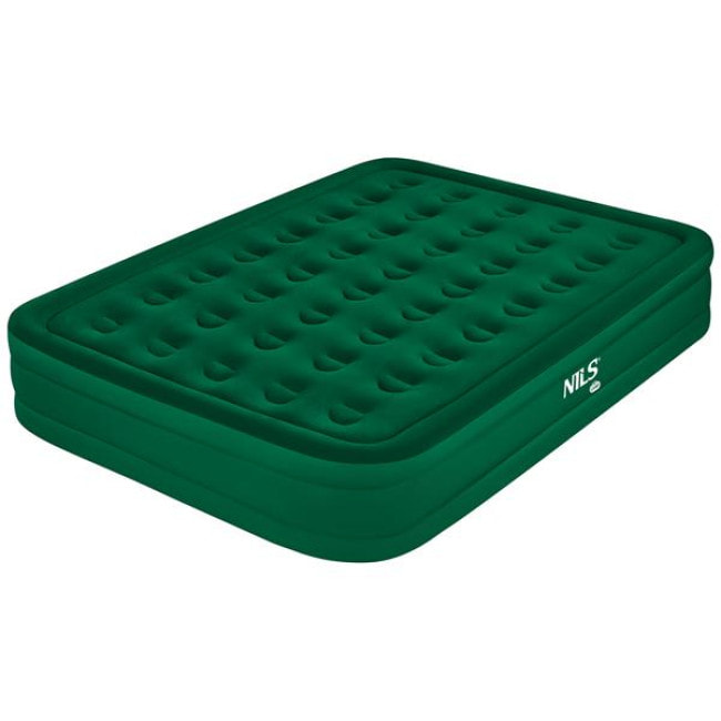 Матрац надувний двомісний NILS CAMP NC2808 з електронасосом 200 х 145 х 35, зелений