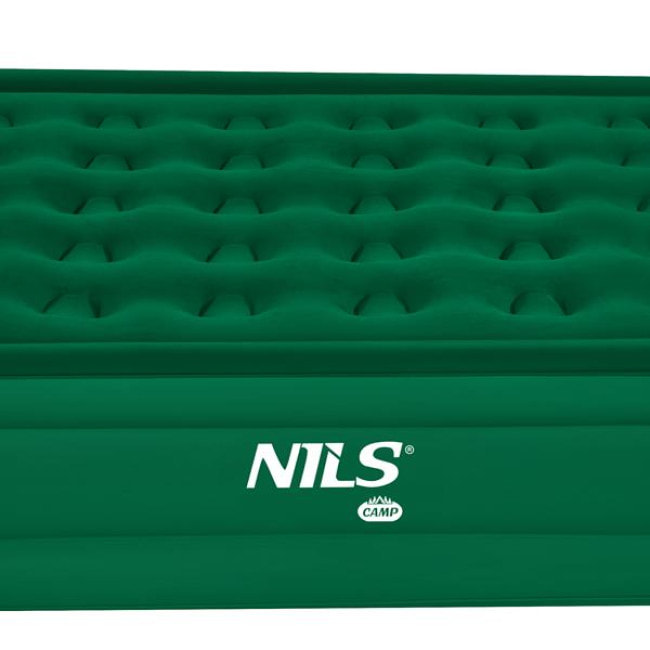 Матрац надувний двомісний NILS CAMP NC2808 з електронасосом 200 х 145 х 35, зелений