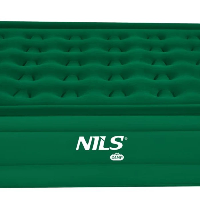 Матрац надувний двомісний NILS CAMP NC2808 з електронасосом 200 х 145 х 35, зелений