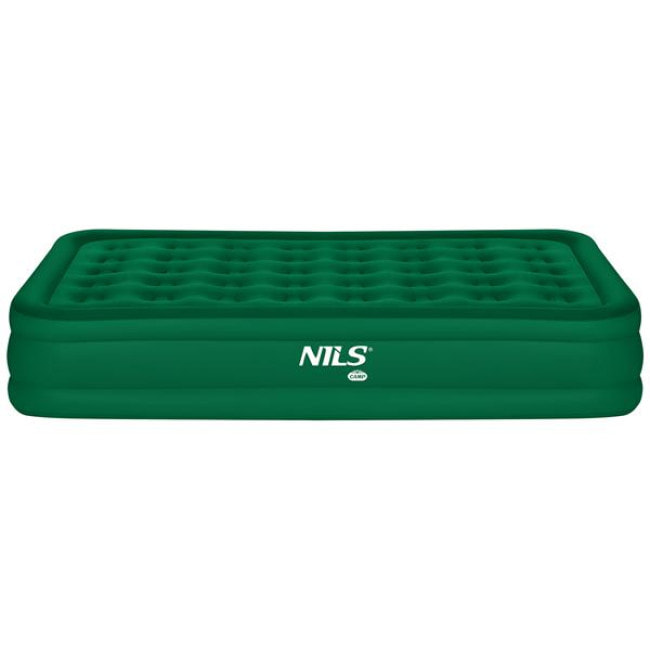 Матрац надувний двомісний NILS CAMP NC2808 з електронасосом 200 х 145 х 35, зелений
