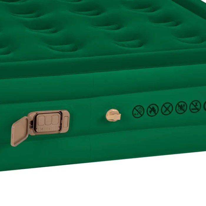 Матрац надувний двомісний NILS CAMP NC2808 з електронасосом 200 х 145 х 35, зелений