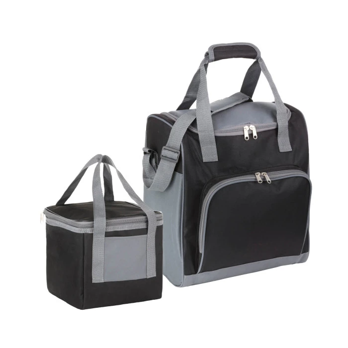 Спортивная термосумка для еды черная BACHA