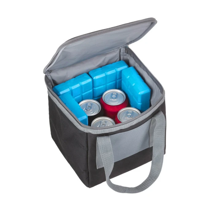 Спортивная термосумка для еды черная BACHA