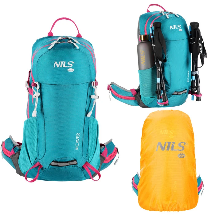 Туристический рюкзак NILS CAMP NC1950 Caver 18 л, бирюзовый