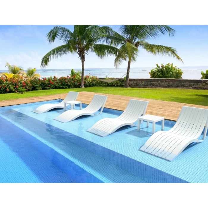 Шезлонг Siesta Slim, белый
