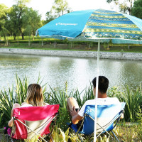 Кресло раскладное для кемпинга KING CAMP, голубовато-белое – низкое