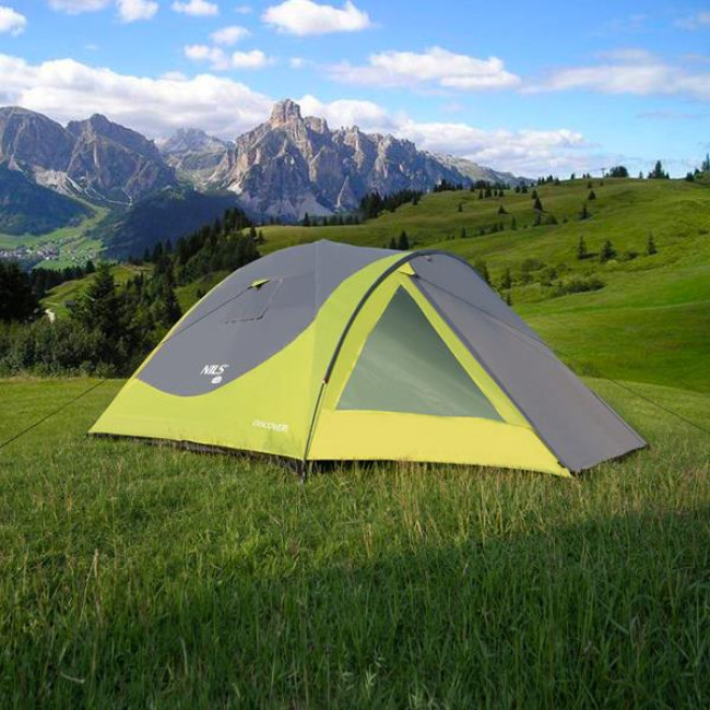 NC6006 ЗЕЛЕНО-СЕРАЯ КЕМПИНГОВАЯ палатка DISCOVERY NILS CAMP