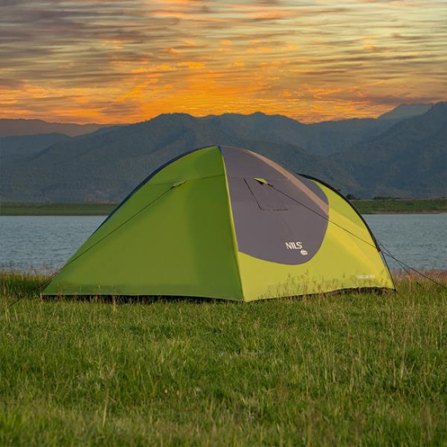 NC6006 ЗЕЛЕНО-СЕРАЯ КЕМПИНГОВАЯ палатка DISCOVERY NILS CAMP