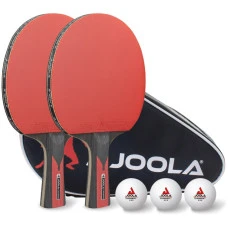 Набор для настольного тенниса Joola Set Duo Carbon Ball Cover, черно-красный