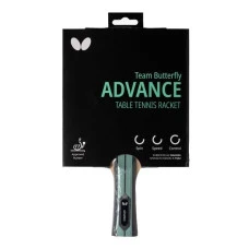 Ракетка для настільного тенісу Team BUTTERFLY Advance, чорно-червона