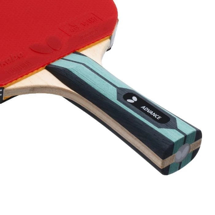 Ракетка для настільного тенісу Team BUTTERFLY Advance, чорно-червона