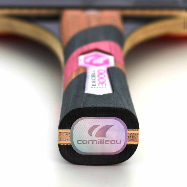Ракетка для настольного тенниса Cornilleau EXCELL CARBON 3000, черно-красная.