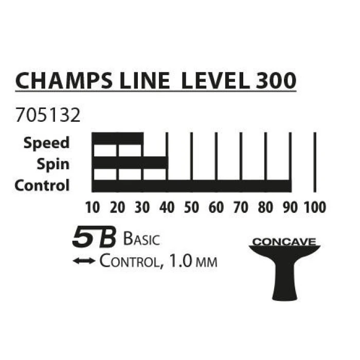 Ракетка для настільного тенісу DONIC YOUNG CHAMPS 200, чорна