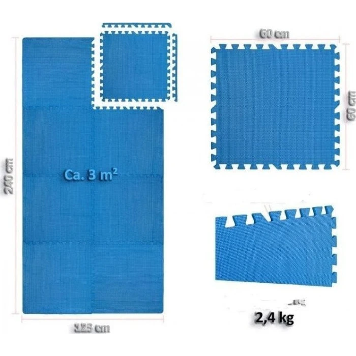 Коврик-пазл Movit 3м коричневый