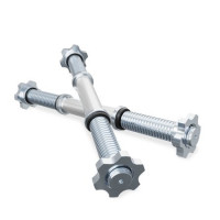 Гриф гантельный хромированный K-SPORT 38 см.