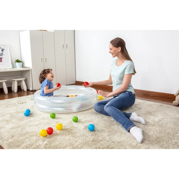 Надувний дитячий басейн 2-в-1 2 + 50 кульок