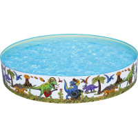 Бассейн детский Музыкальные динозавры Bestway 55001 244x46 см