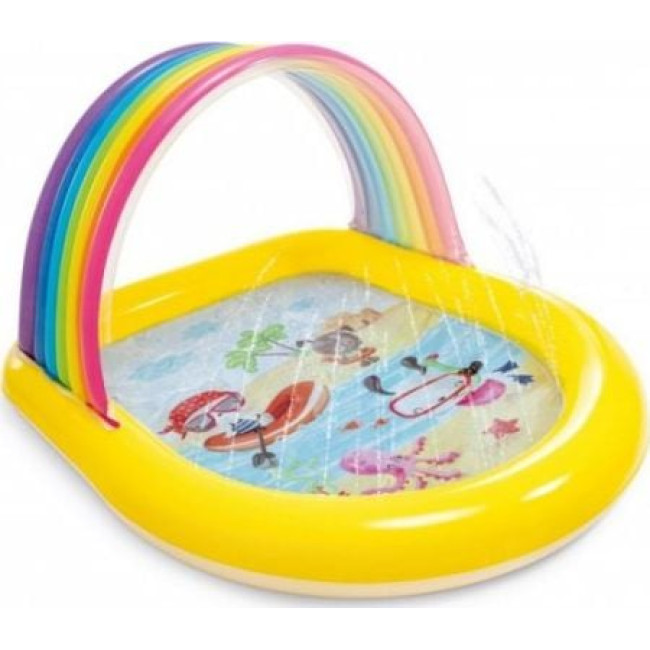 Бассейн надувной детский Радуга Intex 57156NP 147х130х86 см