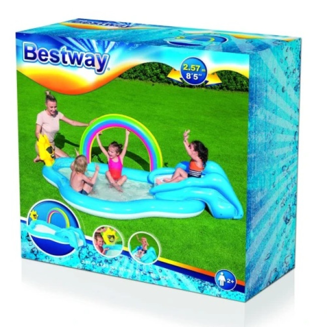 Надувний ігровий майданчик Rainbow N' Shine Bestway 53092 257x145x91 см