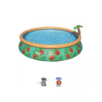 Басейн надувний дитячий Fast Set Bestway 57416 457x84 см