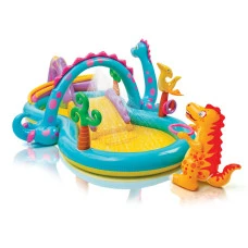 Надувная игровая площадка Динозавры INTEX 57135 302x229x112 см