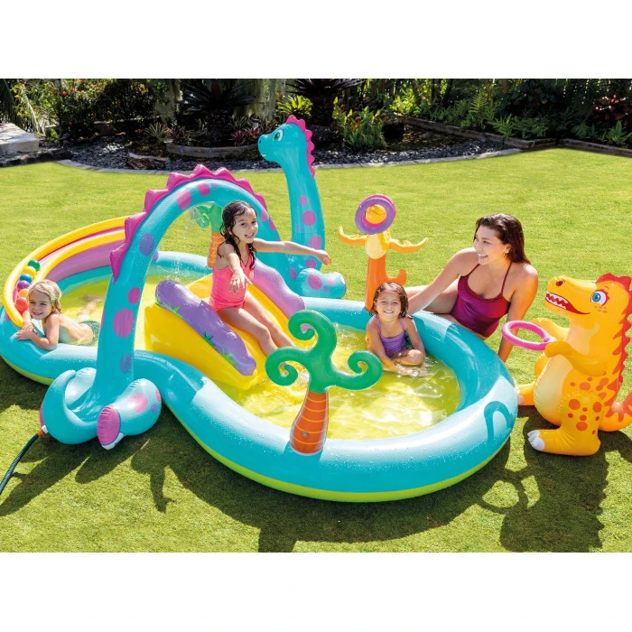Надувний ігровий майданчик Динозаври INTEX 57135 302x229x112 см
