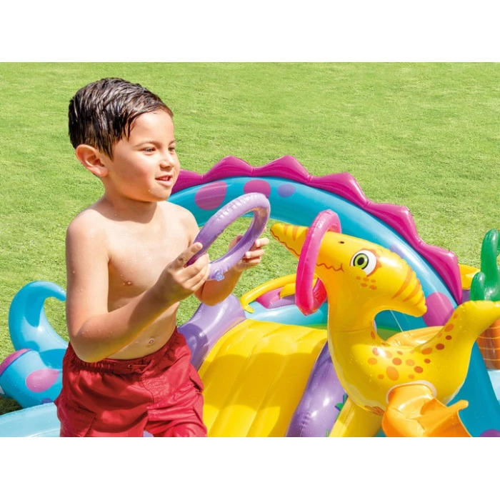Надувний ігровий майданчик Динозаври INTEX 57135 302x229x112 см