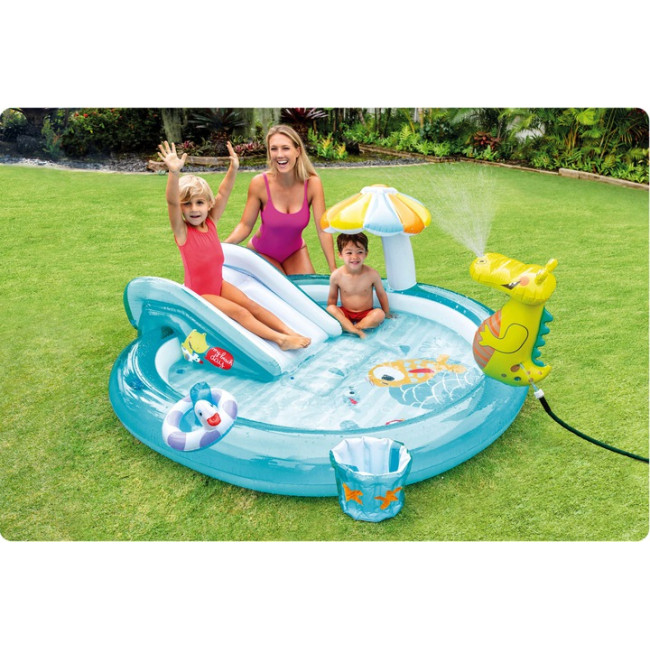 Надувная игровая площадка Крокодил Intex 57165 201x170x84 см